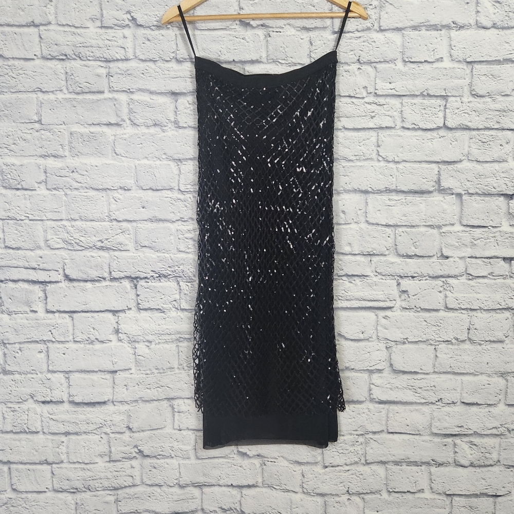 Anthropologie Sequin Netting Midi Skirt - Picture 5 of 9